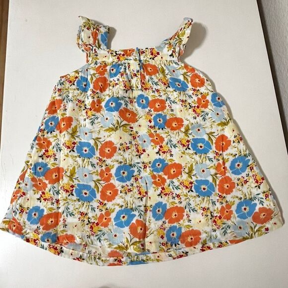Angel Dear Poppy Mix Sundress Bloomers Set Organic Muslin Girls 12-18 Months NWT - Picture 9 of 13